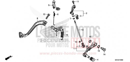 PEDALE CRF1000AK de 2019